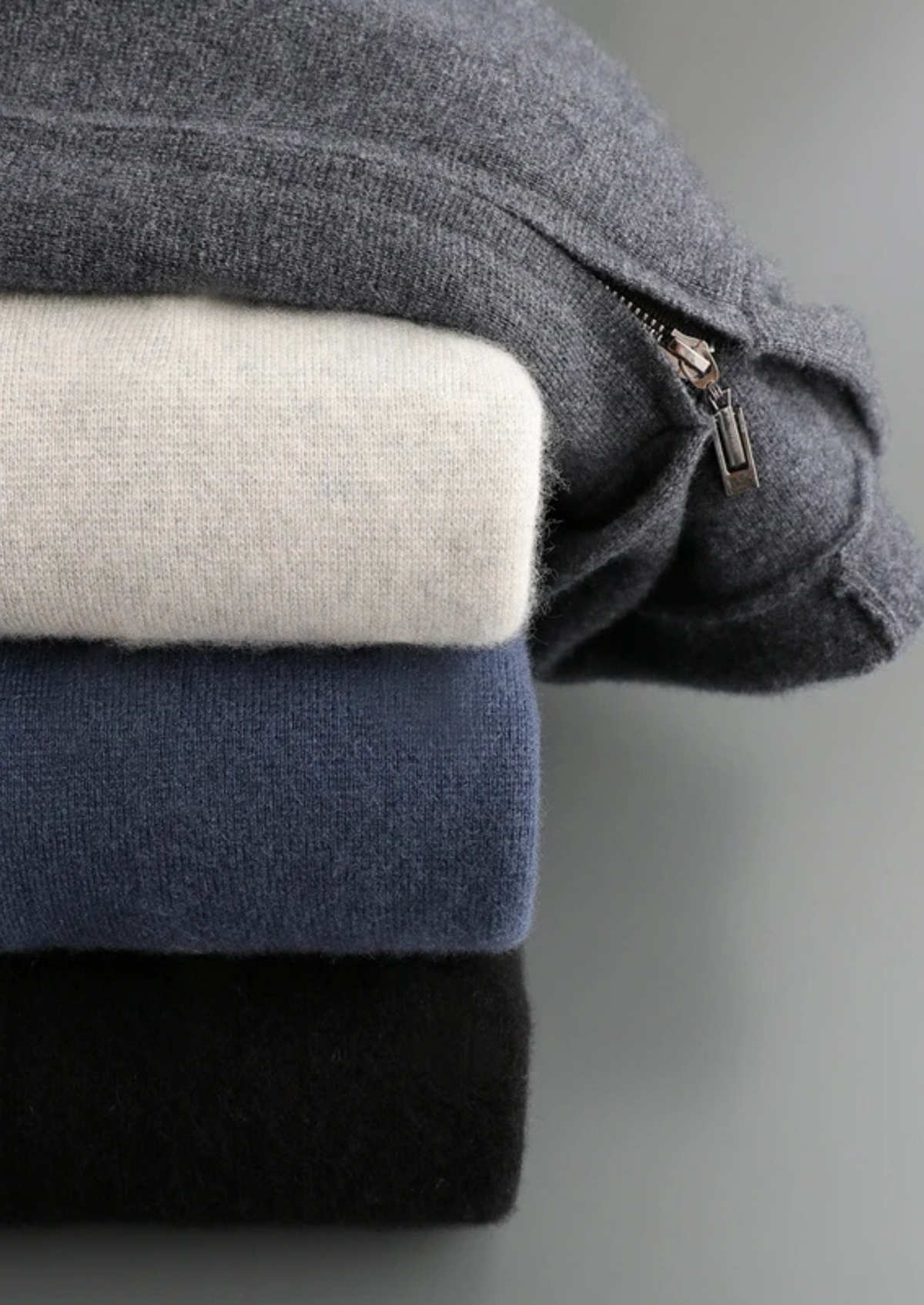 Premium Cashmere Zipper Hoodie - photo 17