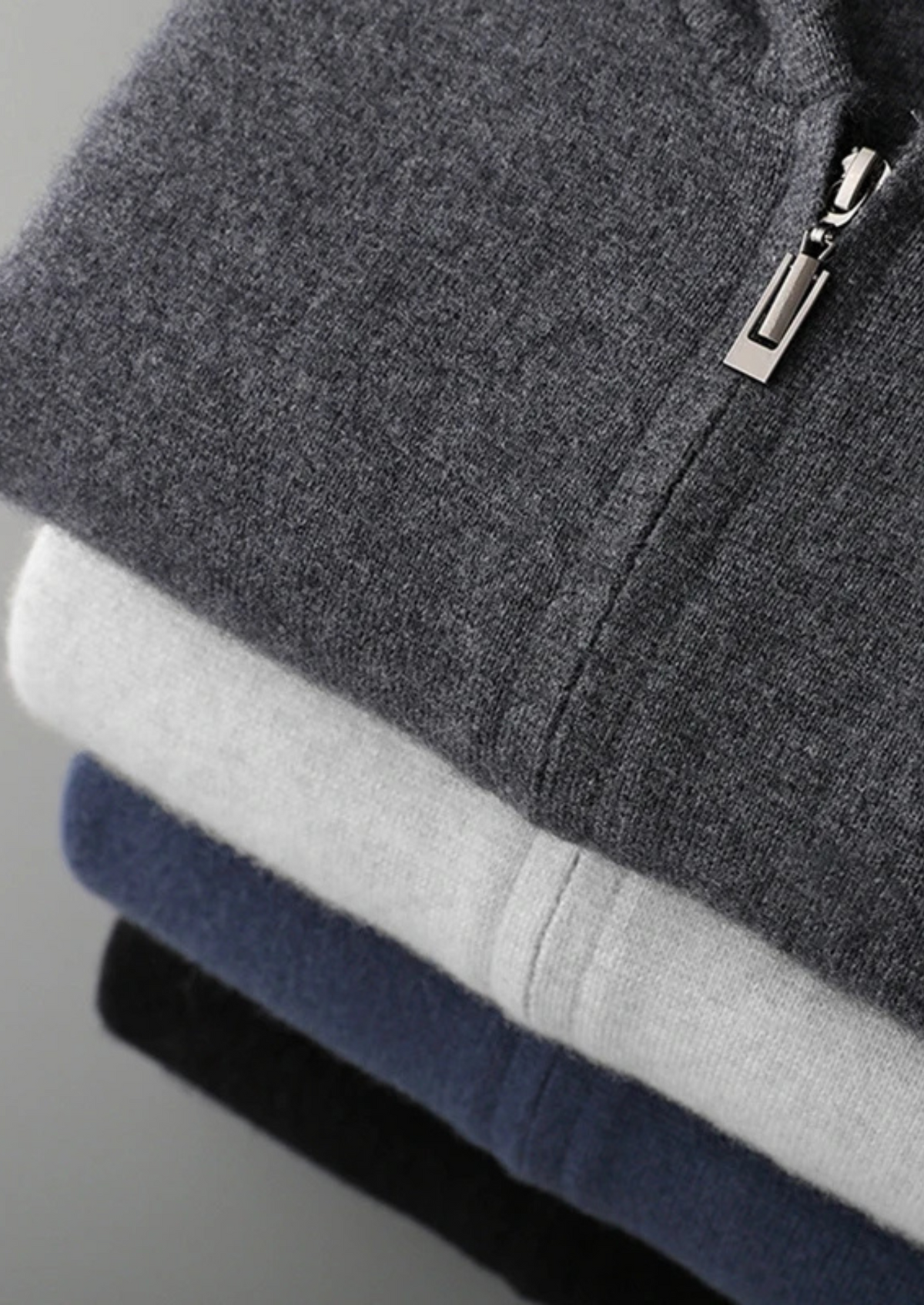 Premium Cashmere Zipper Hoodie - photo 18