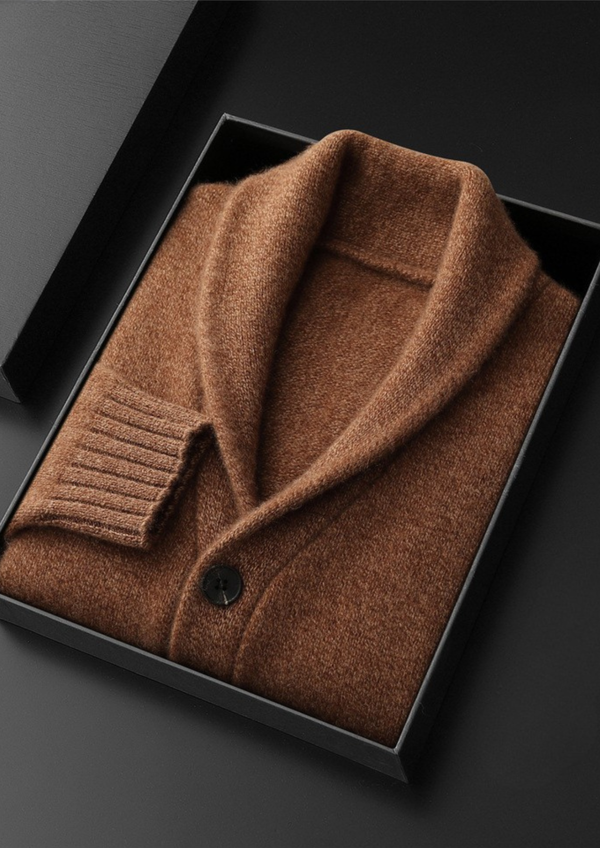 Pure Cashmere Shawl Collar Cardigan - photo 3