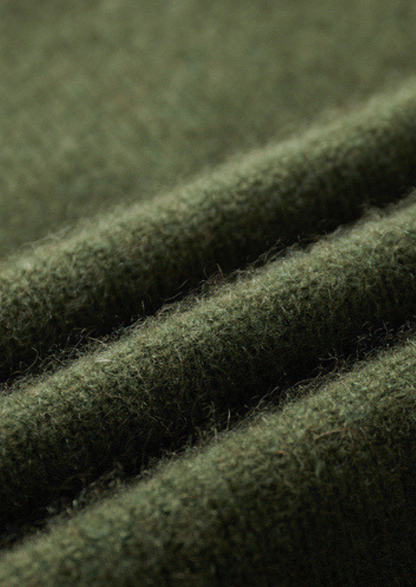 Pure Cashmere Olive Ribbed Half Zip - photo 11