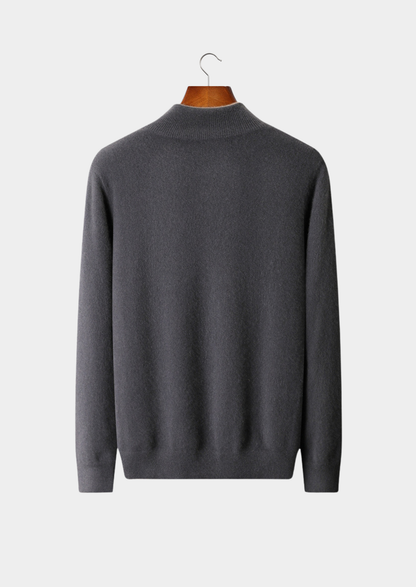 Pure Cashmere Dark Gray Dual Zip Cardigan - photo 2