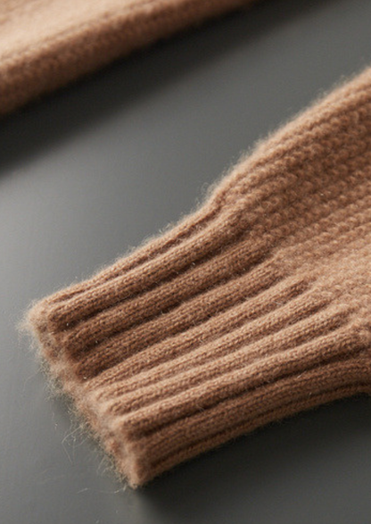 Pure Cashmere Mustard Ribbed Zip Cardigan - photo 5