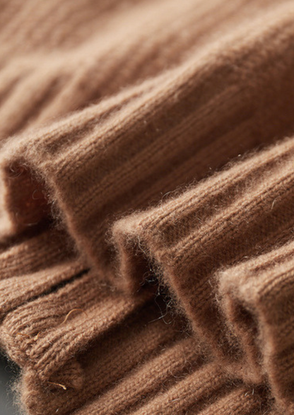 Pure Cashmere Mustard Ribbed Zip Cardigan - photo 8