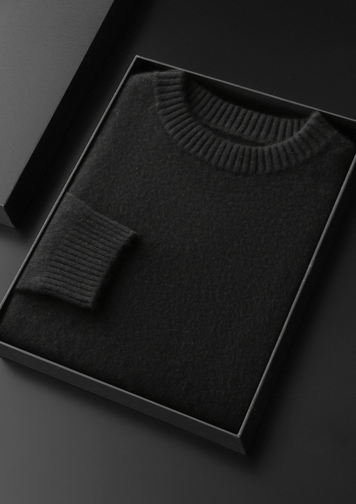 Pure Cashmere Black Essential Crewneck - photo 2