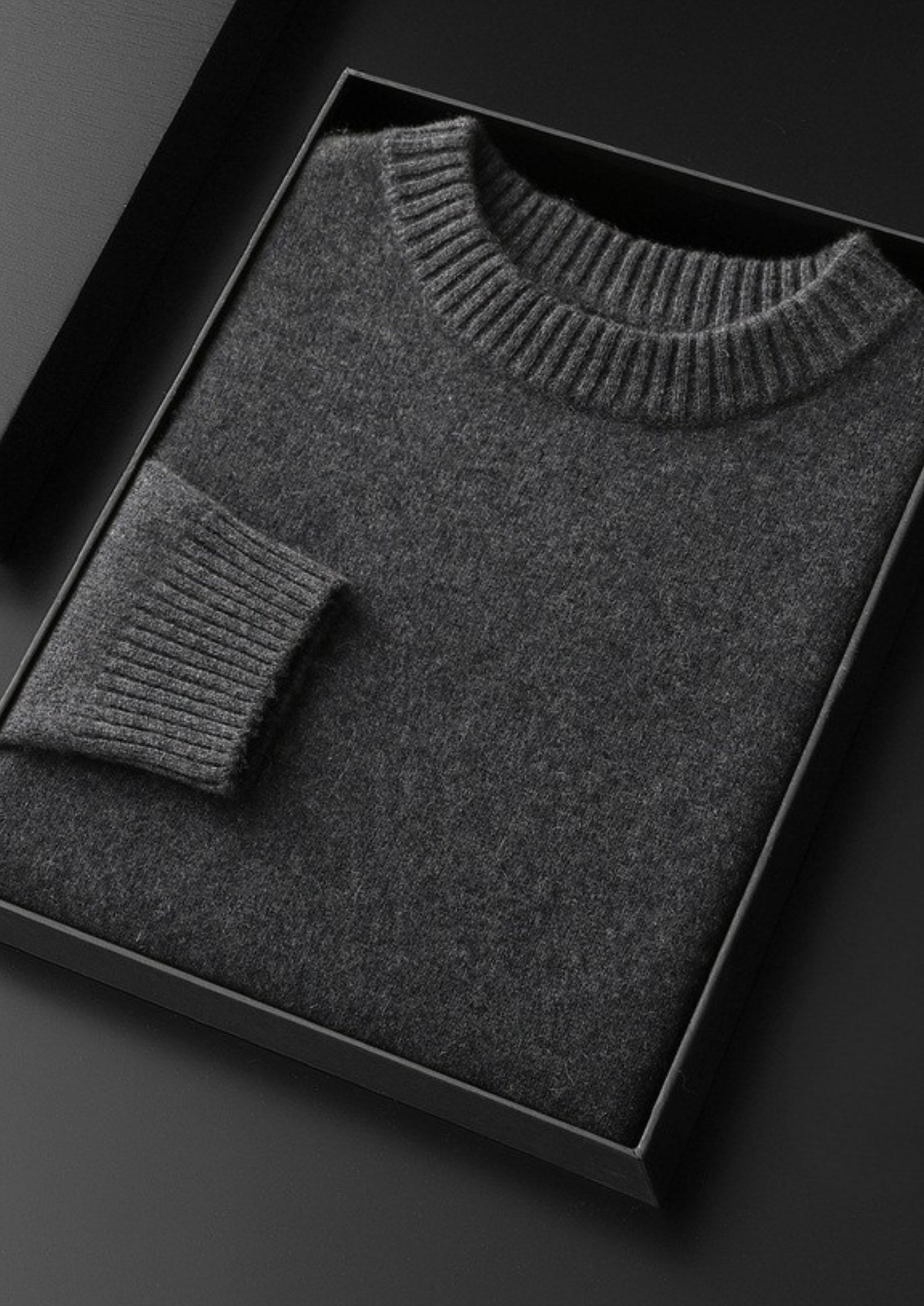 Pure Cashmere Dark Gray Essential Crewneck - photo 2