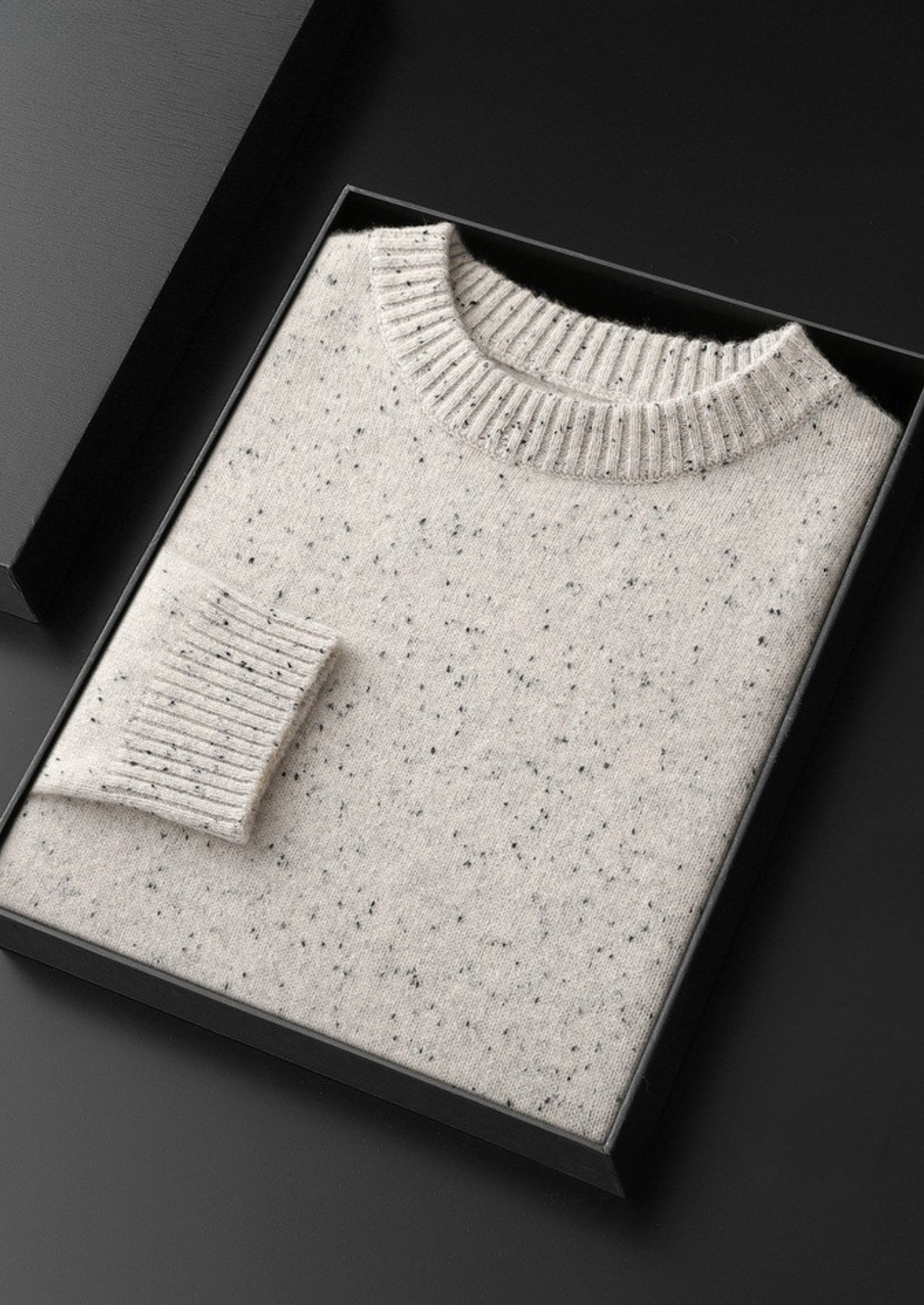 Pure Cashmere White Nepped Essential Crewneck - photo 2