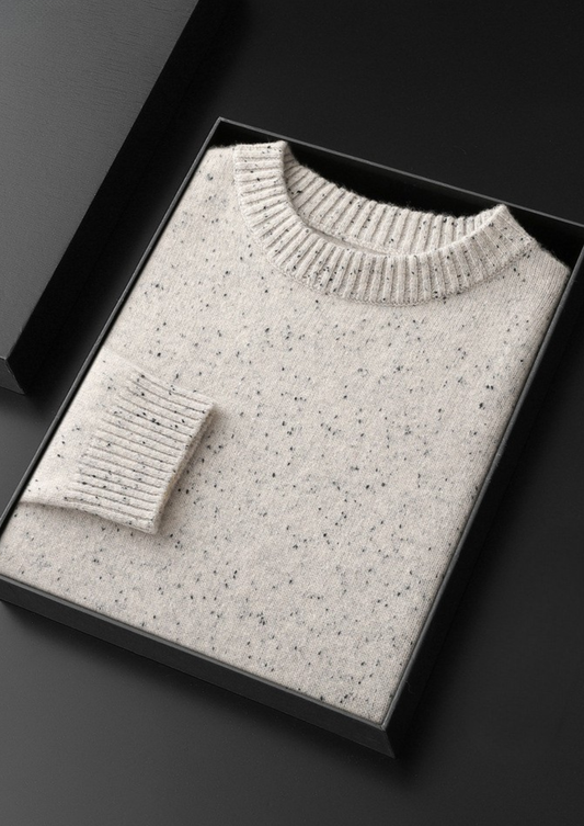 Pure Cashmere White Nepped Essential Crewneck - photo 2