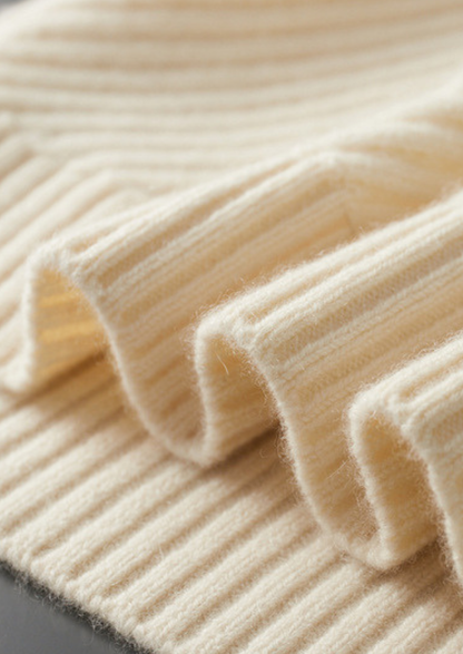 Pure Cashmere Ivory Patterned Mockneck - photo 4