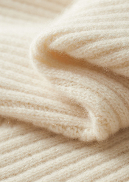 Pure Cashmere Ivory Patterned Mockneck - photo 6