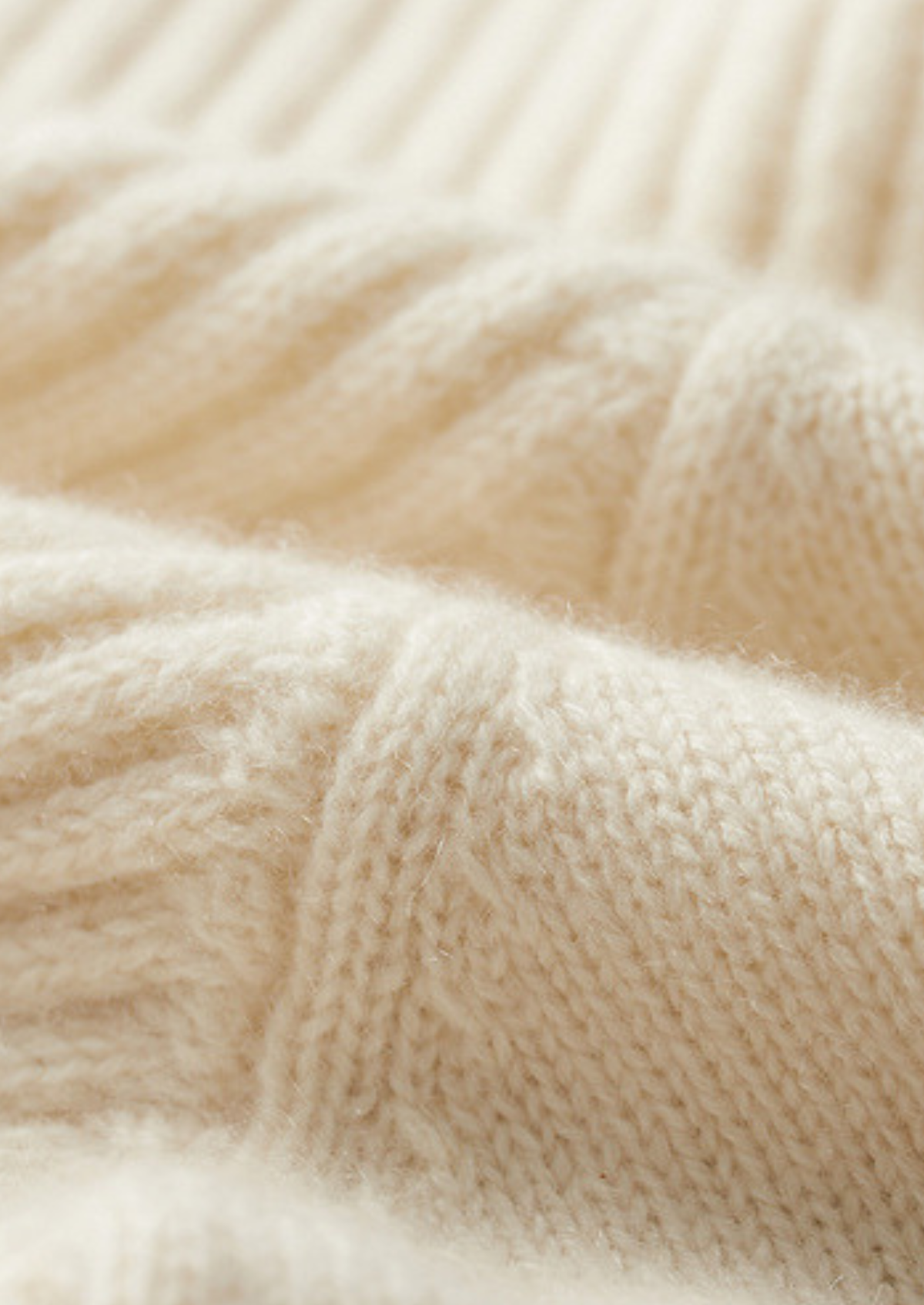 Pure Cashmere Ivory Patterned Mockneck - photo 8