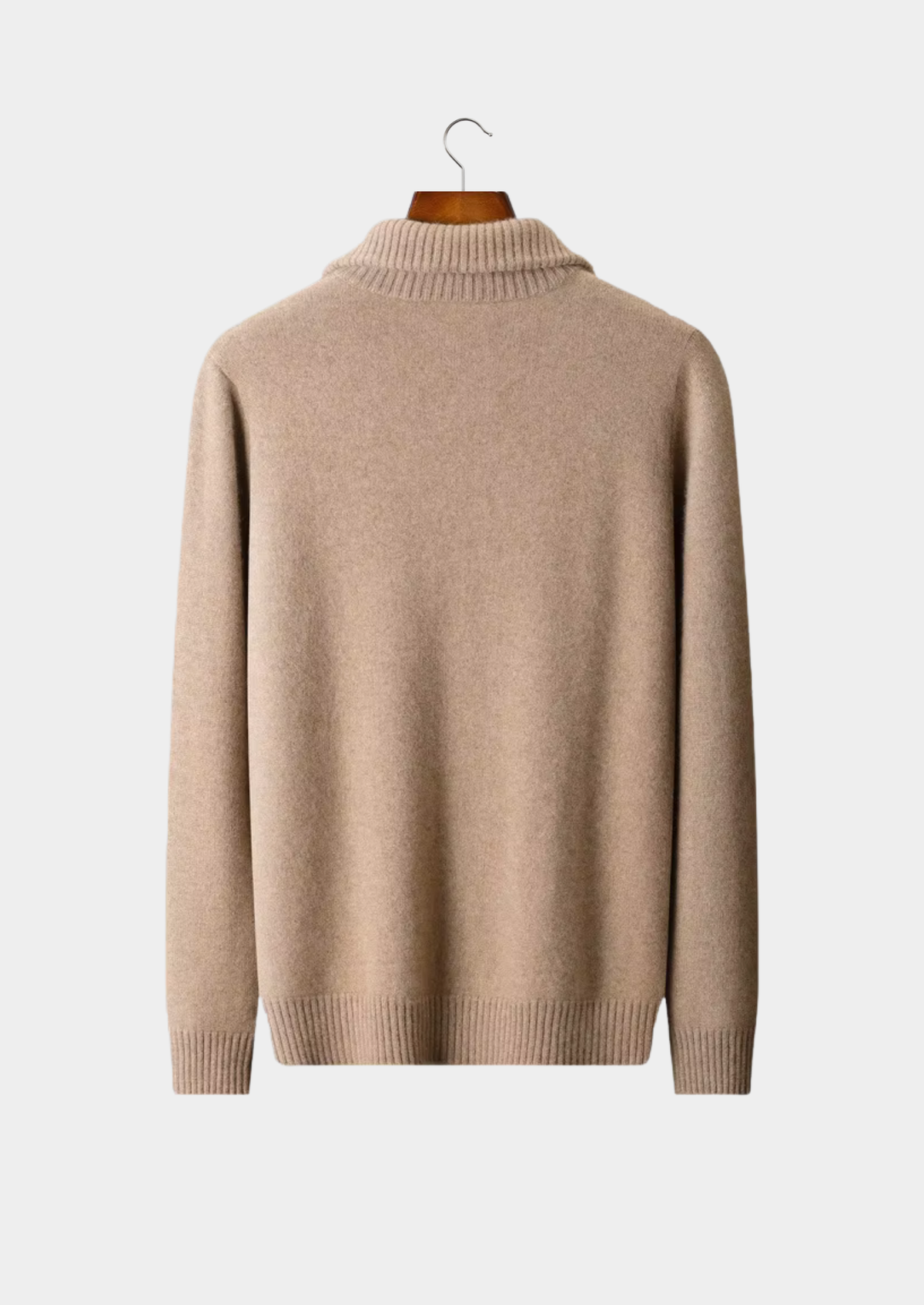 Pure Cashmere Beige Funnel Neck Cardigan - photo 2