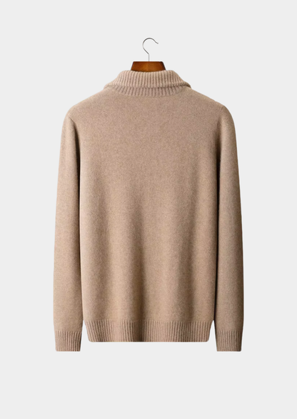 Pure Cashmere Beige Funnel Neck Cardigan - photo 2