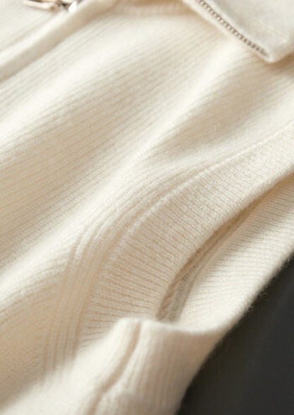 Pure Cashmere Ivory Body Warmer Vest - photo 6