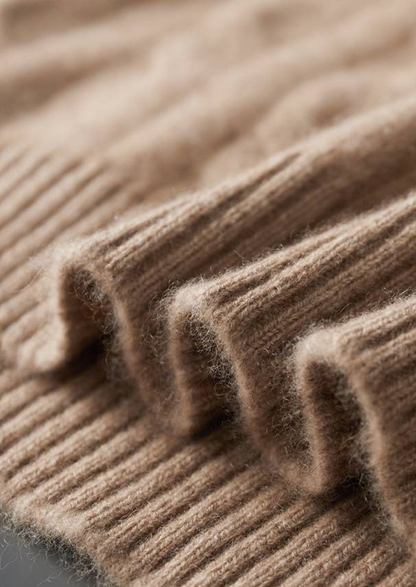 Pure Cashmere Sand Cable Knit Hoodie - photo 5