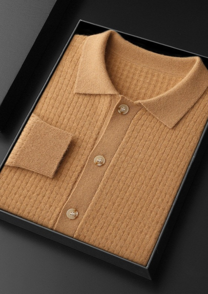 Pure Cashmere Caramel Textured Button Cardigan - photo 8