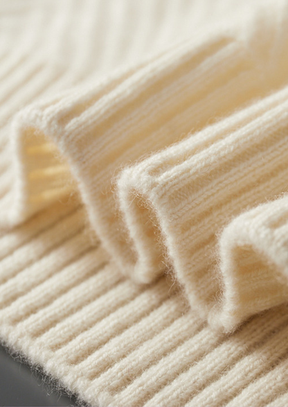 Pure Cashmere Ivory Herringbone Crewneck - photo 5