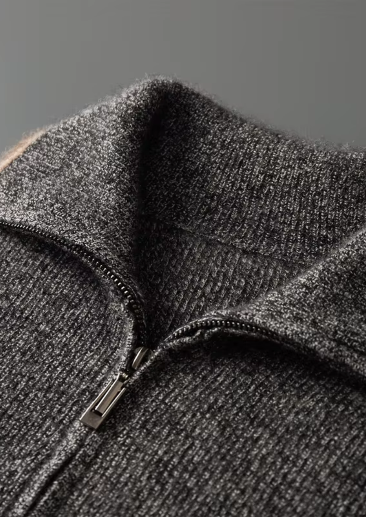 Pure Cashmere Striped Zip Cardigan - photo 6