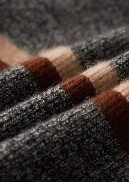 Pure Cashmere Striped Zip Cardigan - photo 7