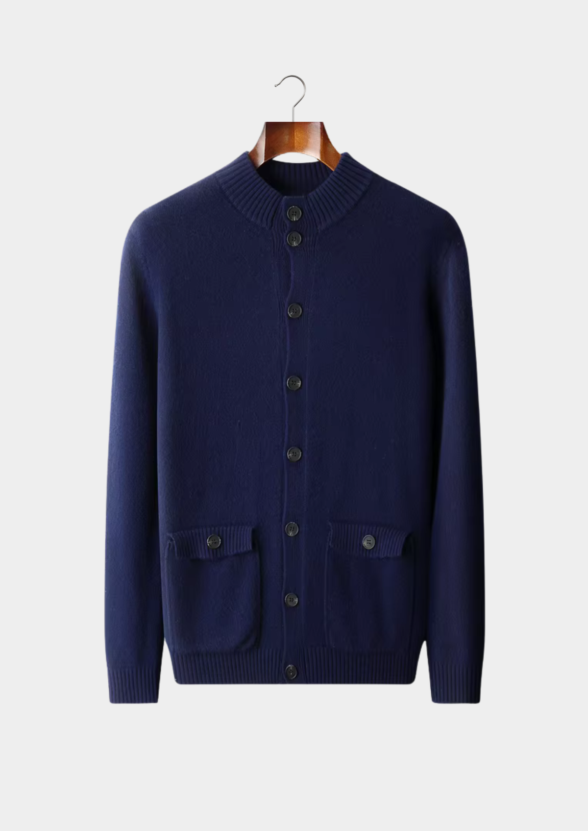 Pure Extra-Fine Merino Wool Button Cardigan - photo 7