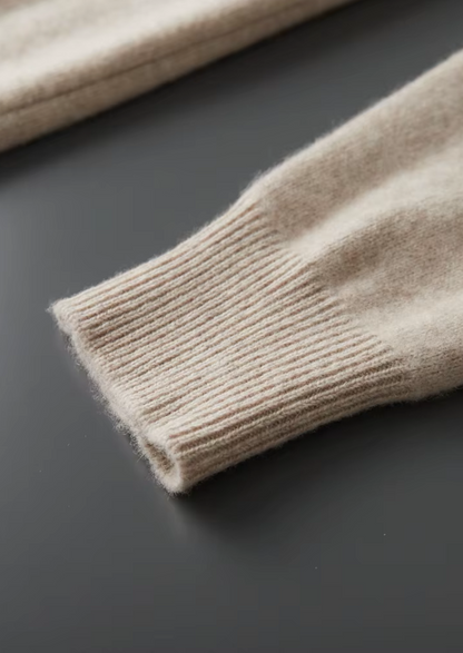 Pure Extra-Fine Merino Wool Button Hoodie - photo 7