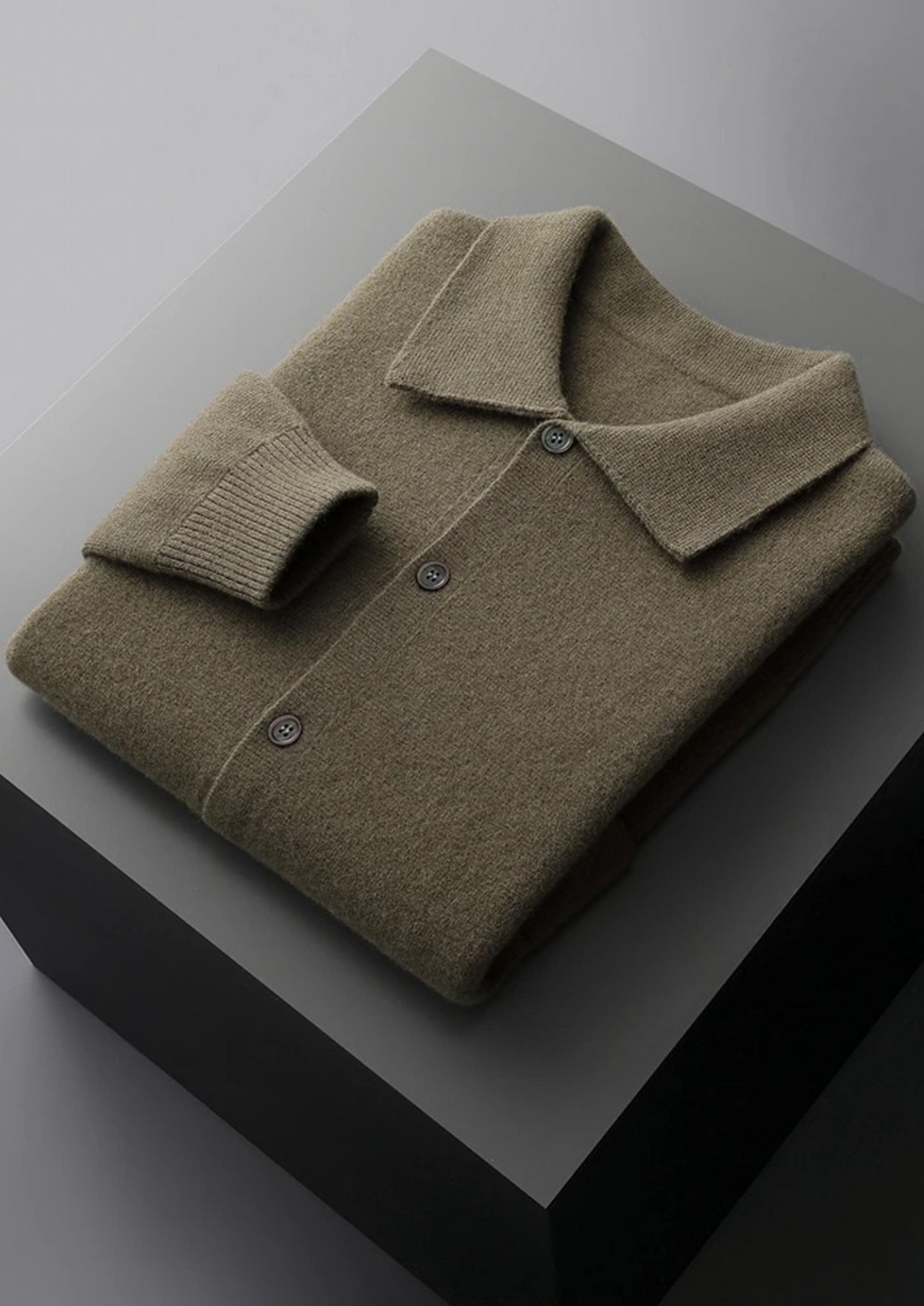 Pure Extra-Fine Merino Wool Button Overshirt - photo 19