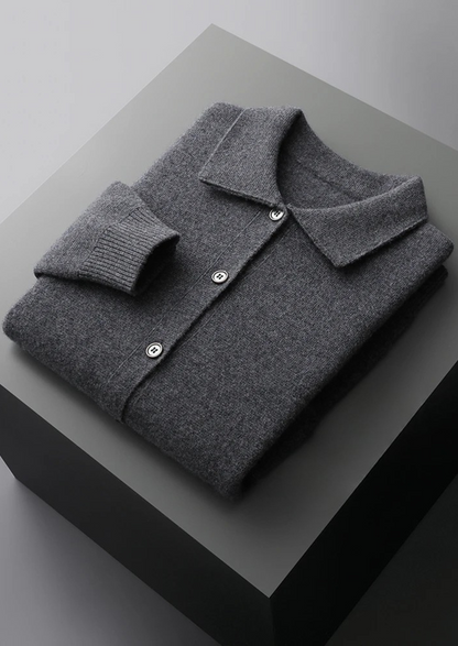 Pure Extra-Fine Merino Wool Button Overshirt - photo 15