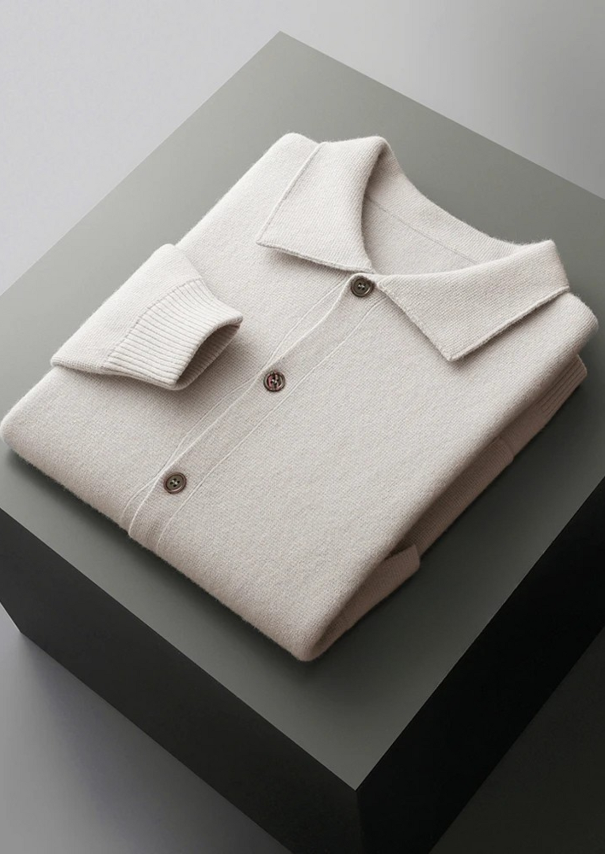 Pure Extra-Fine Merino Wool Button Overshirt - photo 17