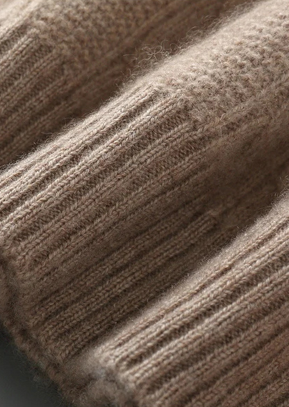Merino Wool Cable Crewneck, Cream White - photo 6