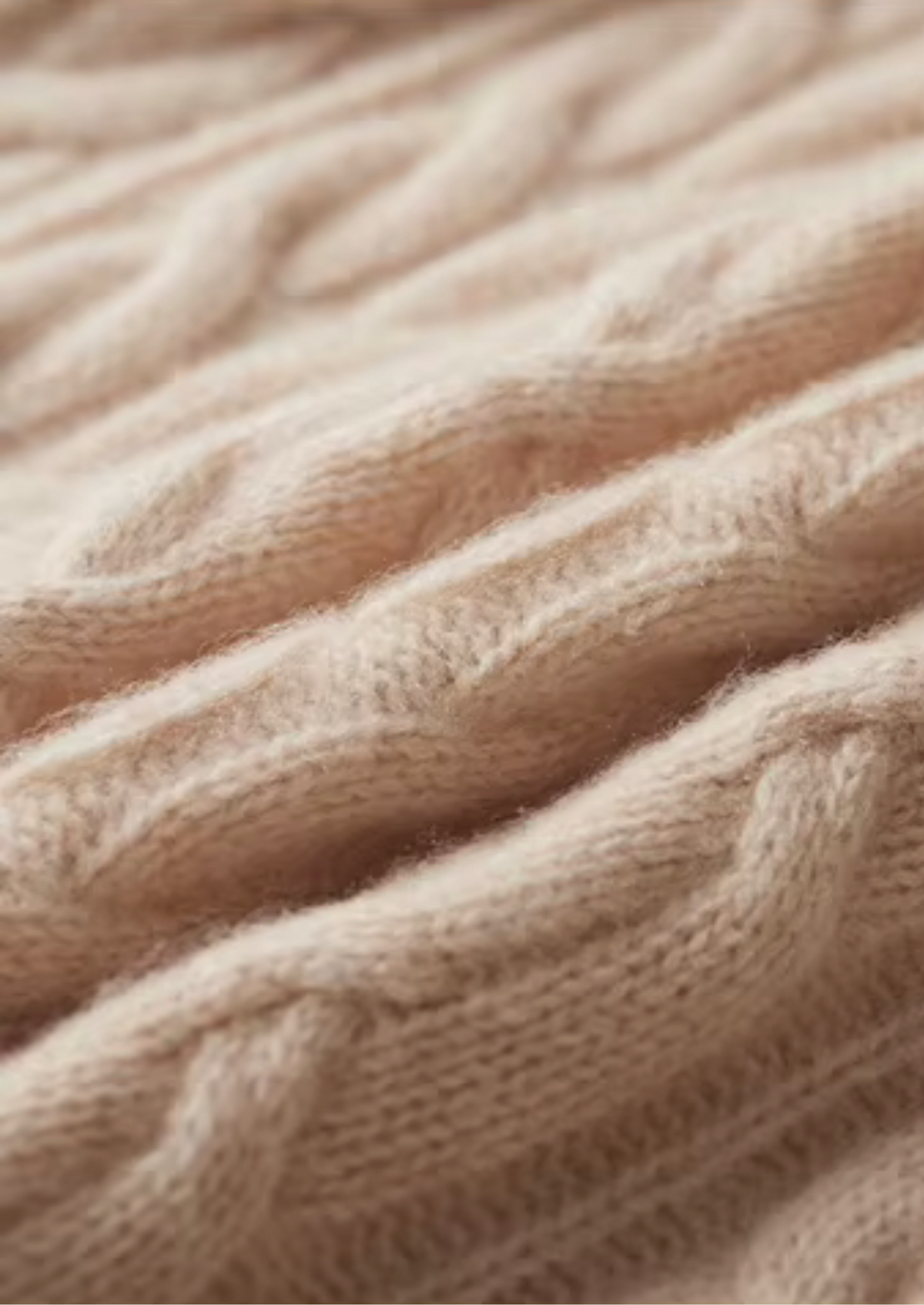 Pure Extra-Fine Merino Wool Cable Knit Crewneck - photo 3