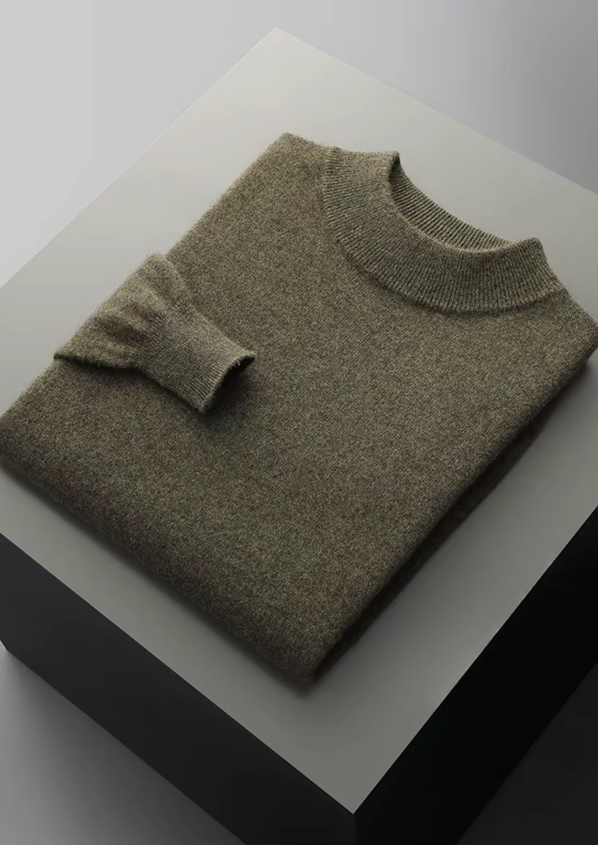 Pure Extra-Fine Merino Wool Classic Mockneck - photo 11