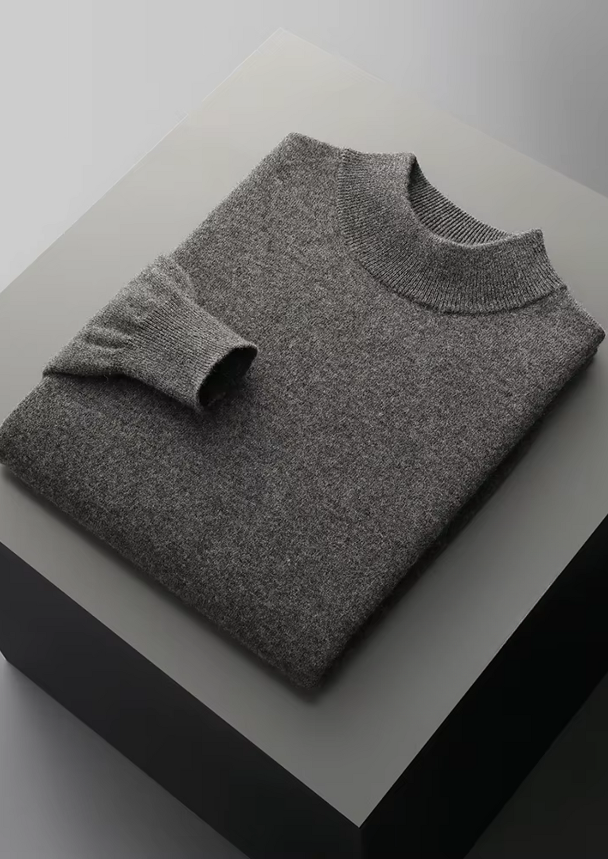 Pure Extra-Fine Merino Wool Classic Mockneck - photo 12