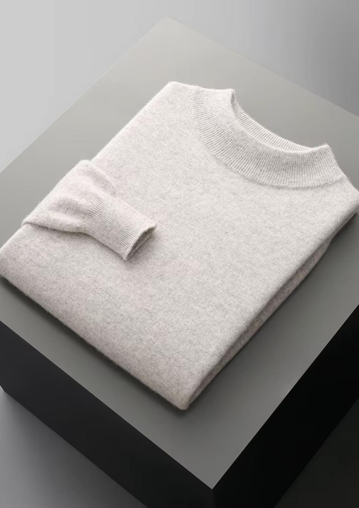 Pure Extra-Fine Merino Wool Classic Mockneck - photo 3