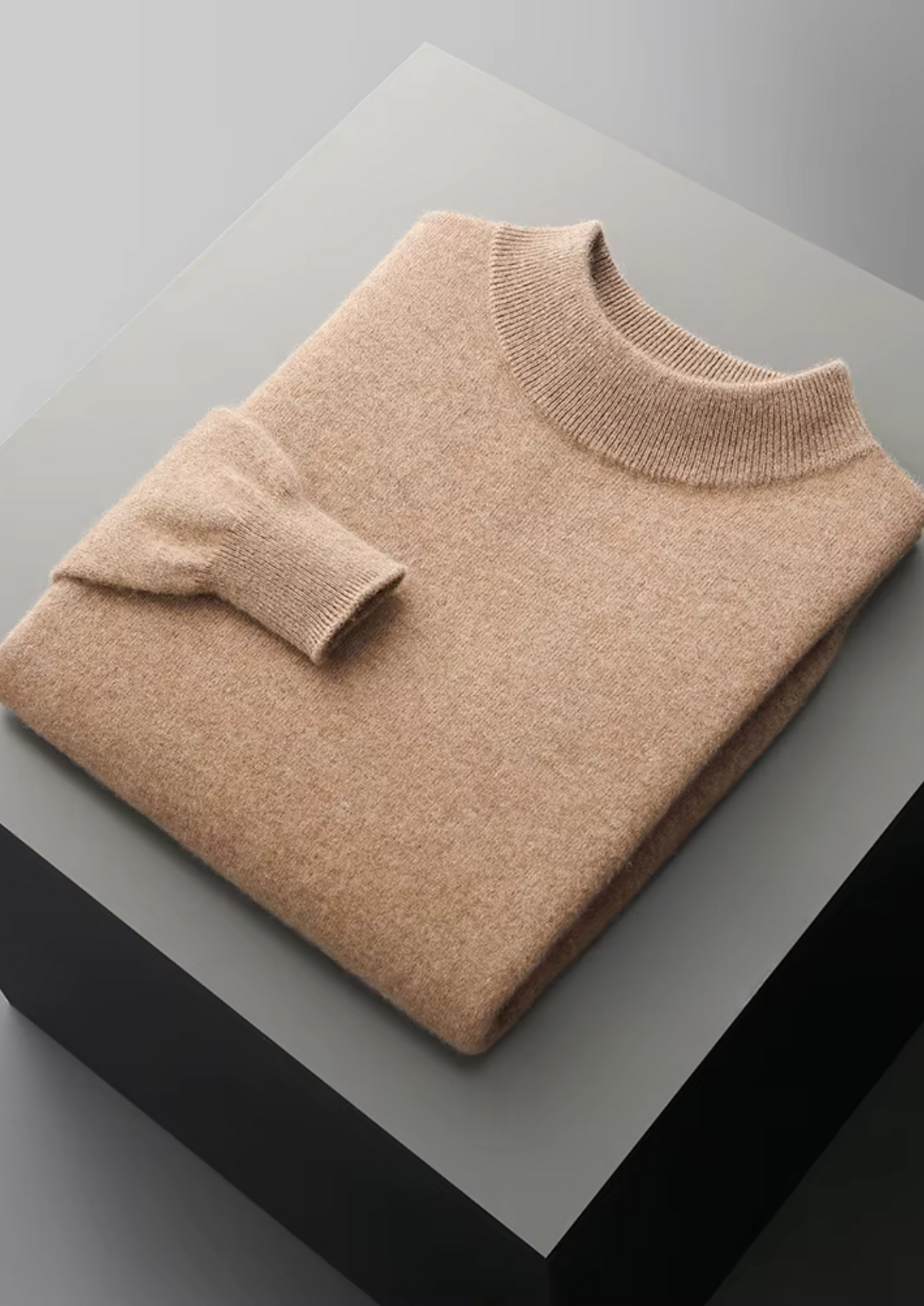 Pure Extra-Fine Merino Wool Classic Mockneck - photo 4