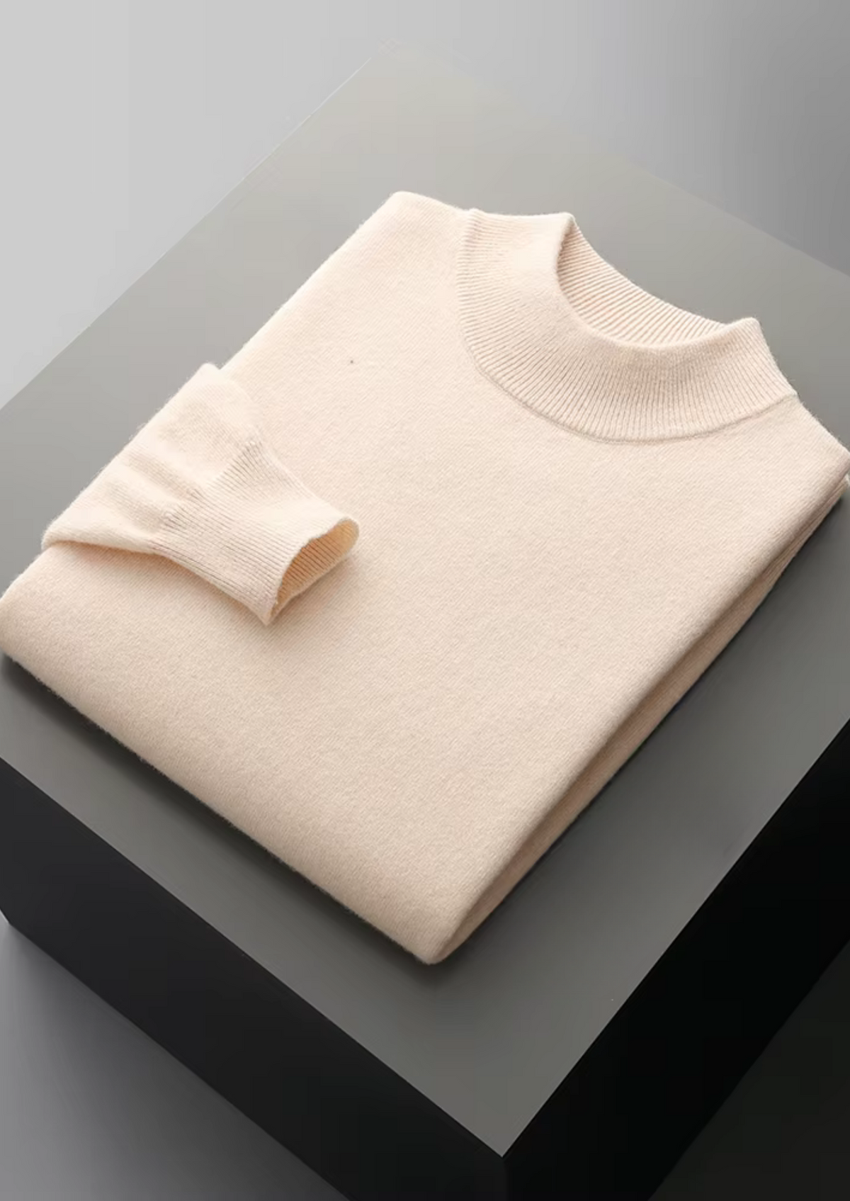 Pure Extra-Fine Merino Wool Classic Mockneck - photo 8