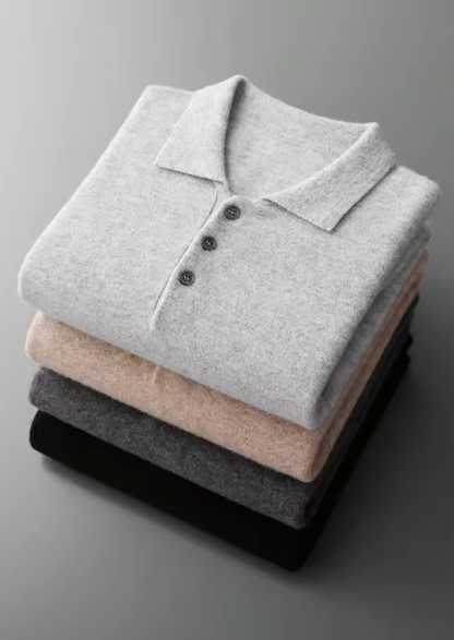 Pure Extra-Fine Merino Wool Classic Sweater Polo - photo 12