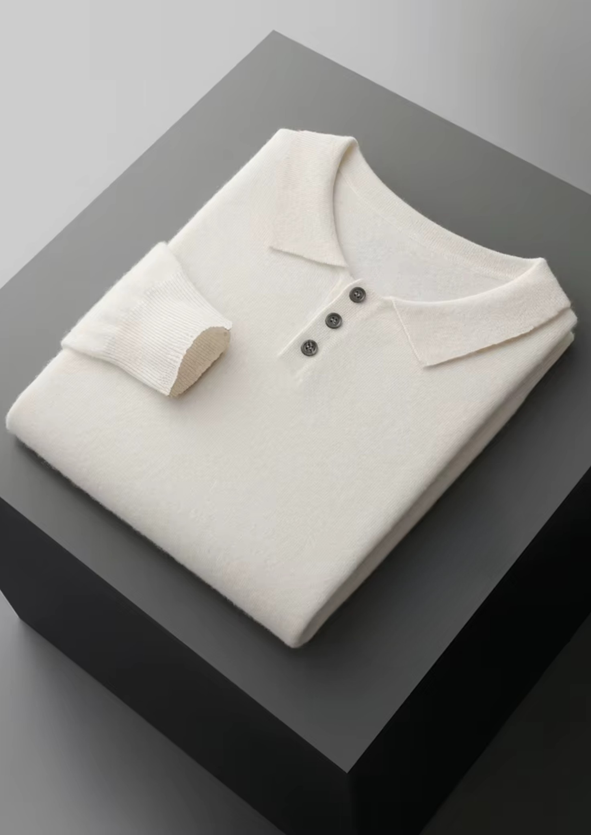 Pure Extra-Fine Merino Wool Classic Sweater Polo - photo 13
