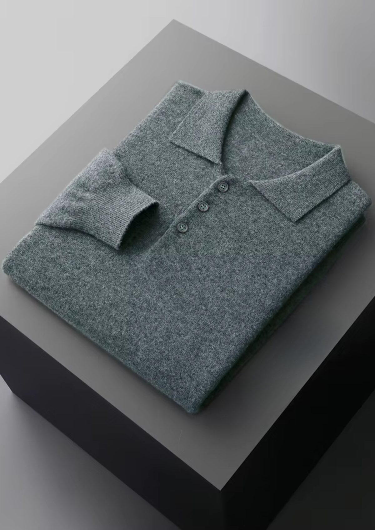 Pure Extra-Fine Merino Wool Classic Sweater Polo - photo 14