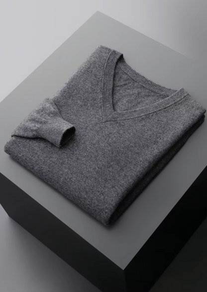 Pure Extra-Fine Merino Wool Classic V-Neck Sweater - photo 10