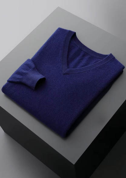 Pure Extra-Fine Merino Wool Classic V-Neck Sweater - photo 12