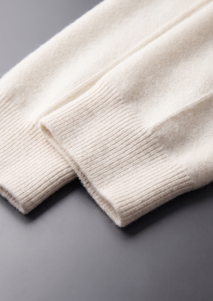 Pure Extra-Fine Merino Wool Cream White Luzzo Set - photo 7