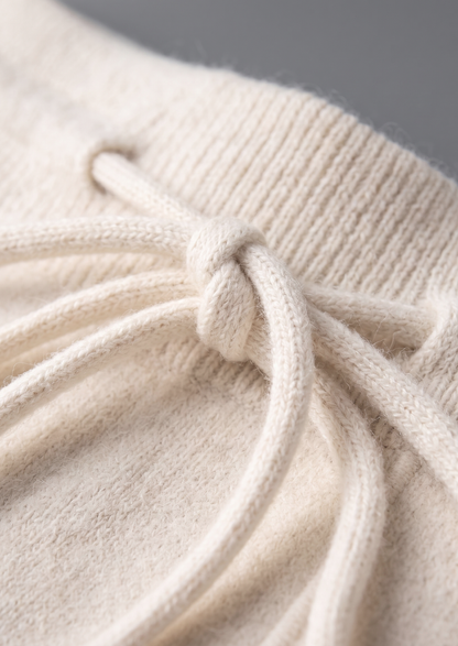 Pure Extra-Fine Merino Wool Cream White Luzzo Set - photo 9