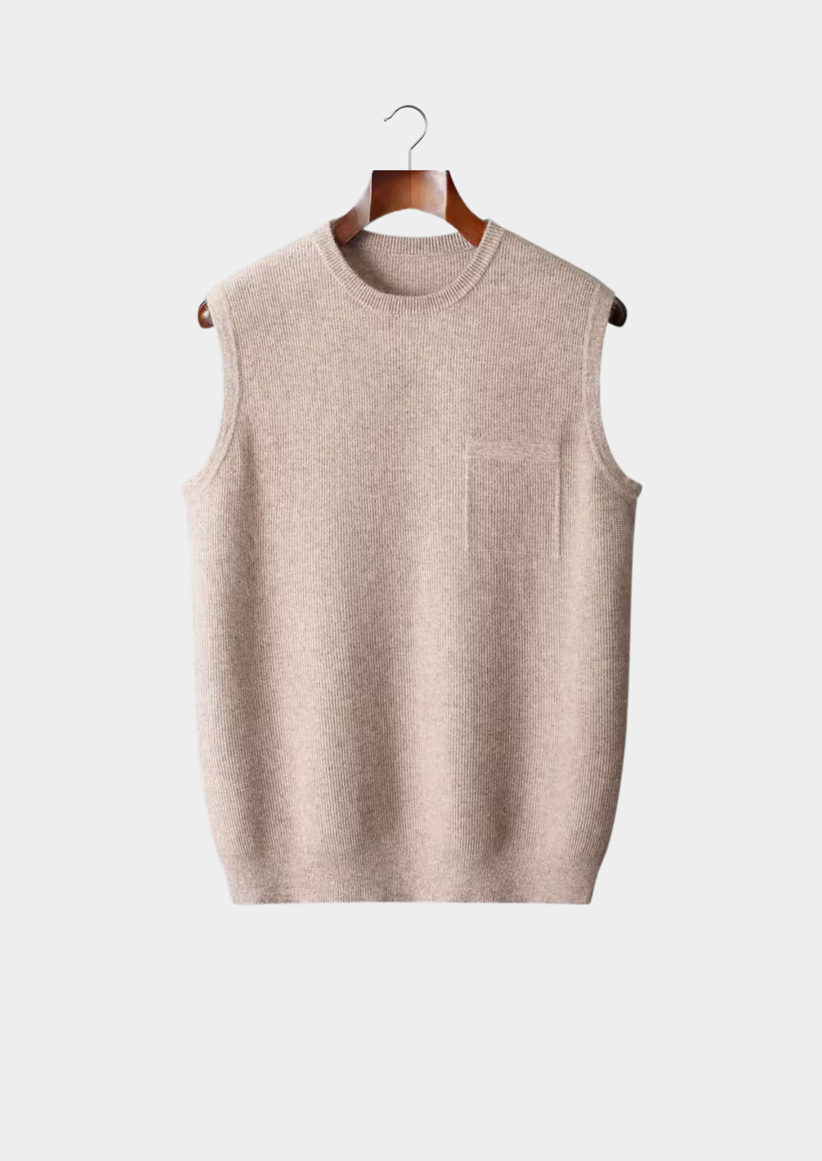 Pure Extra-Fine Merino Wool Crewneck Vest - photo 5