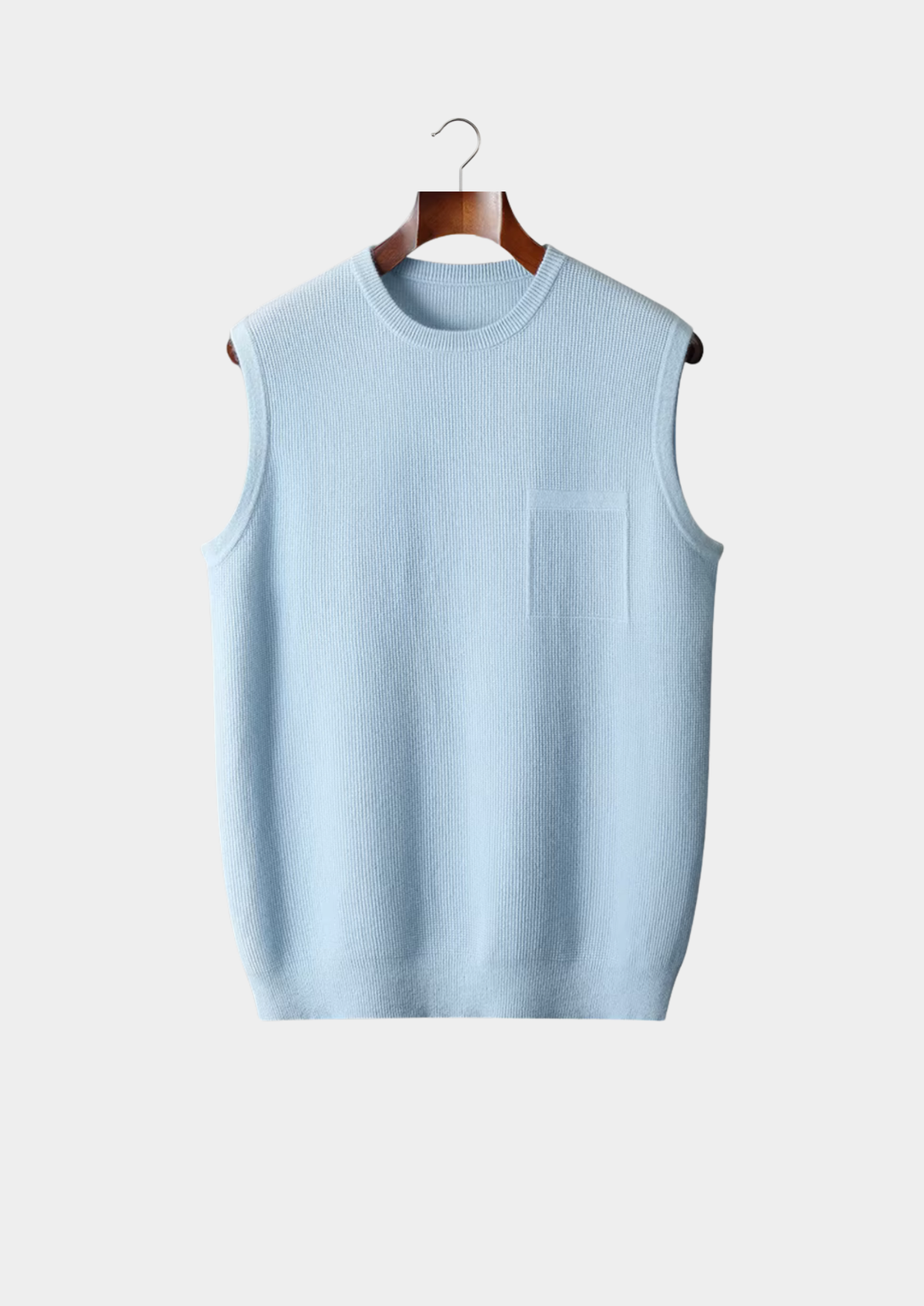 Pure Extra-Fine Merino Wool Crewneck Vest - photo 6