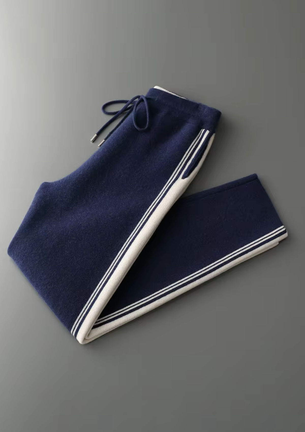 Pure Extra-Fine Merino Wool Navy Blue Damien Set - photo 10