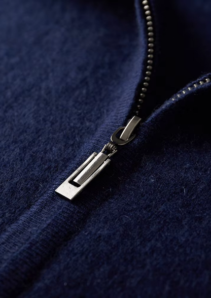 Pure Extra-Fine Merino Wool Navy Blue Damien Set - photo 3