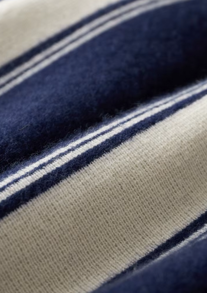 Pure Extra-Fine Merino Wool Navy Blue Damien Set - photo 4