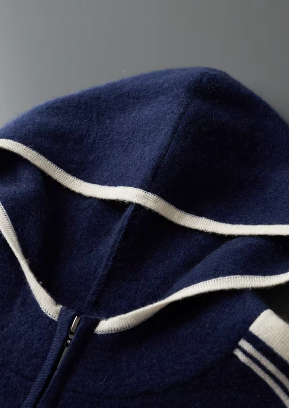 Pure Extra-Fine Merino Wool Navy Blue Damien Set - photo 7