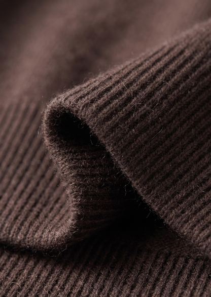 Pure Extra-Fine Merino Wool Dark Brown Luzzo Set - photo 5