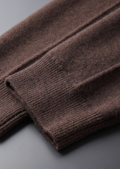 Pure Extra-Fine Merino Wool Dark Brown Luzzo Set - photo 8
