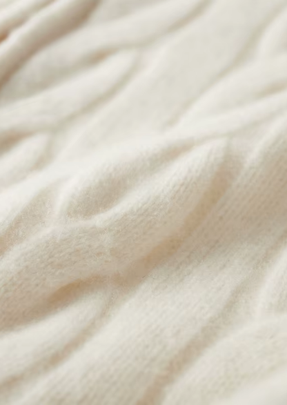 Pure Extra-Fine Merino Wool Dual-Zip Cable Cardigan - photo 5